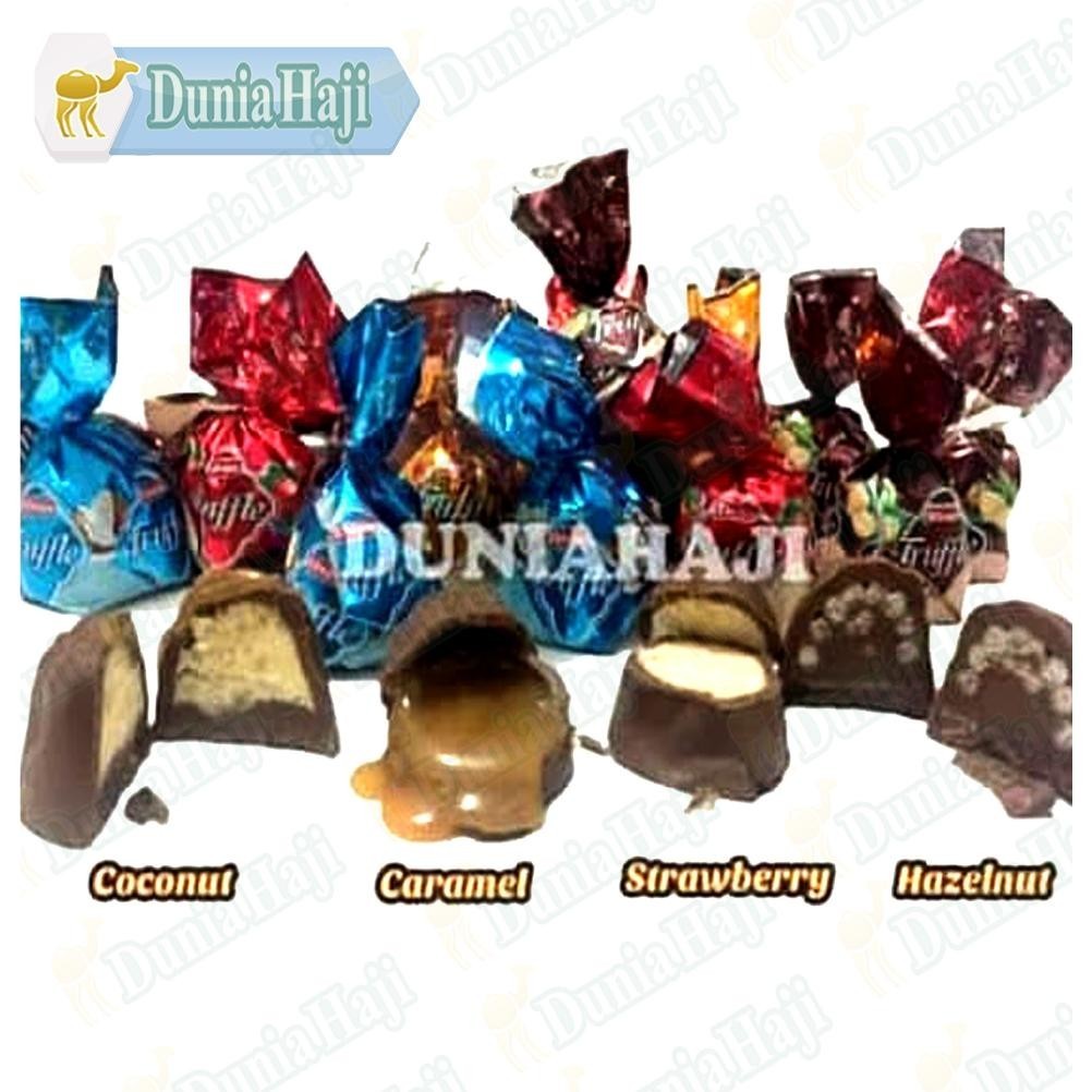 

Cokelat Elvan TRUFFLE / Coklat Arab Turki Turkey untuk Cemilan / Oleh Oleh Haji dan Umroh