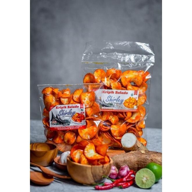 

keripik balado sanjay shirley asli padang 250g bulat