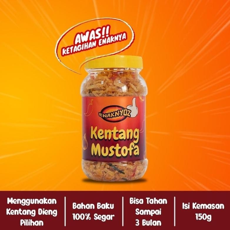 

ENAKNYOZ / Kentang Mustofa - Pedas Manis Gurih 150g