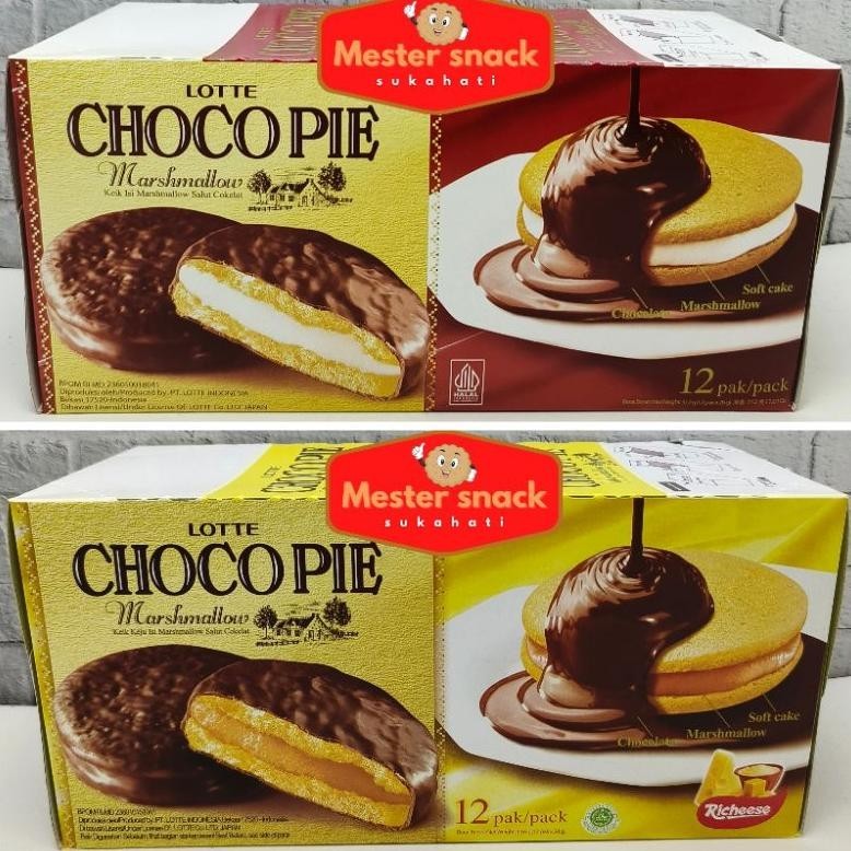 

Lotte Chocopie Marshmallow (1 pack isi 12 pcs)