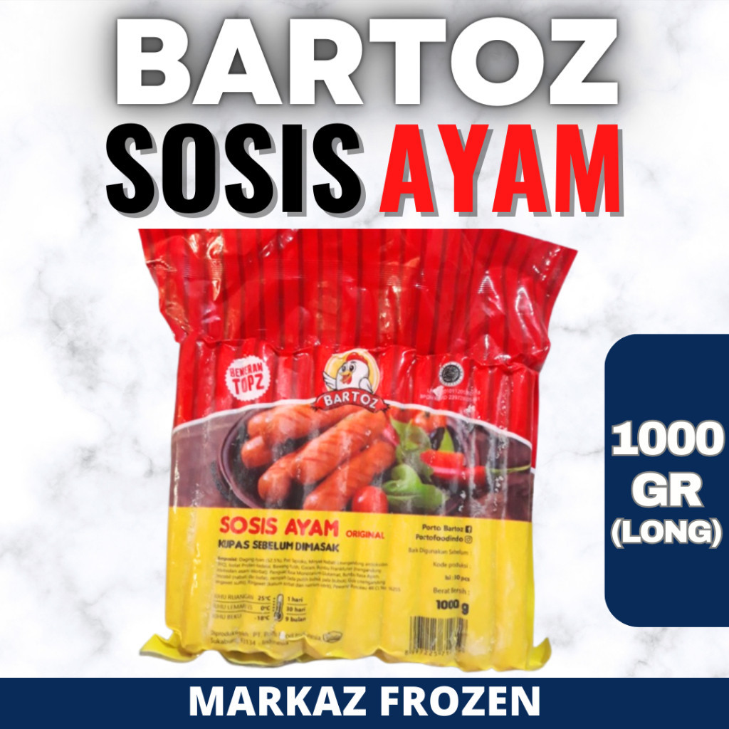 

BARTOZ SOSIS AYAM COKLAT LONG 1000GR (10/Q)