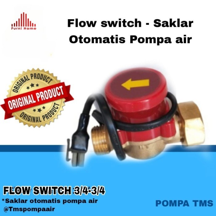 Flow Switch Pompa Air Booster 3/4-3/4 Saklar Otomatis Water Switch