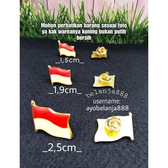 Pin bendera Indonesia pin bendera merah putih