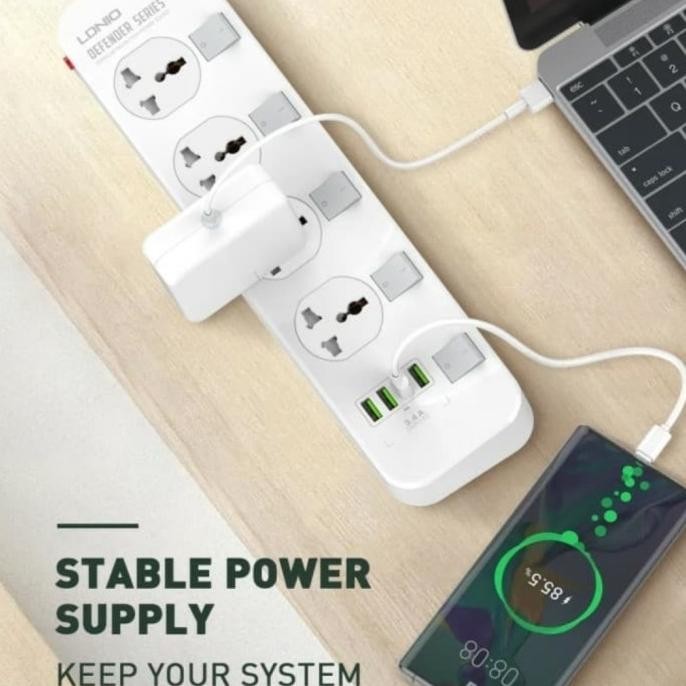 Ldnio Sc4408 Universal Power Socket 4 Usb Port
