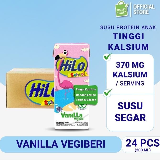 

HiLo School Vanilla Vegiberi 200ml (24 Pack) - Susu Tinggi Kalsium