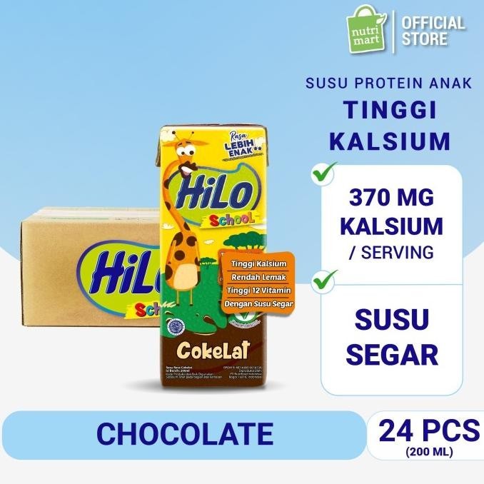 

HiLo School Chocolate 200ml (24 Pack) - Susu Tinggi Kalsium