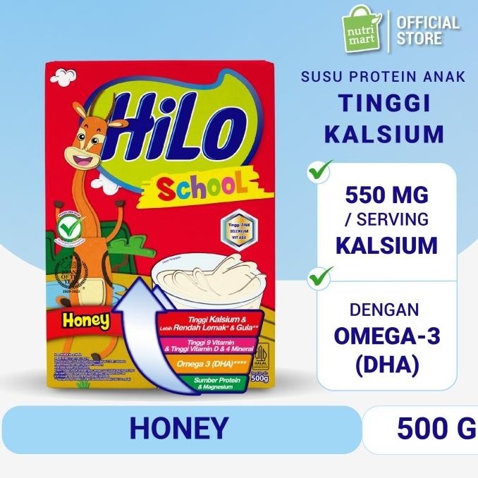 

HiLo School Honey 500gr - Susu Tinggi Kalsium