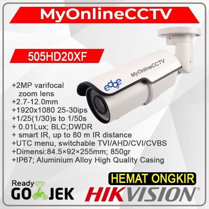 Kamera Cctv Outdoor Edge 2Mp Varivocal Bisa Zoom Bisa Semua Dvr