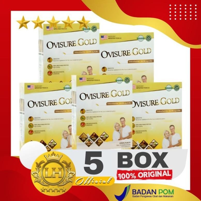 

YANG BARUUU [5 BOX] OVISURE GOLD SUSU ORINAL VITAMIN TULANG OBAT NYERI SENDI SARAF KEJEPIT DIABETES