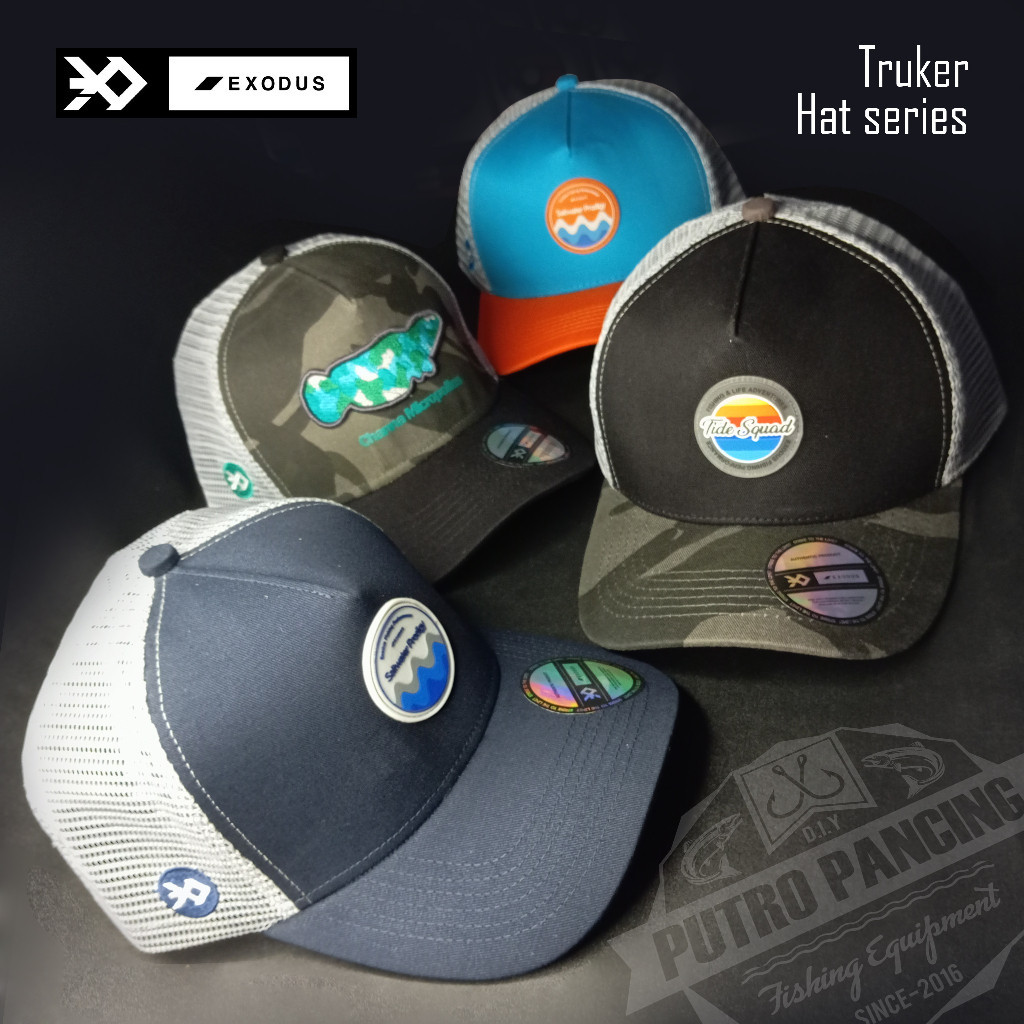 [LOOK STYLISH] Topi Exodus Fishing Trucker Hat Series New Product