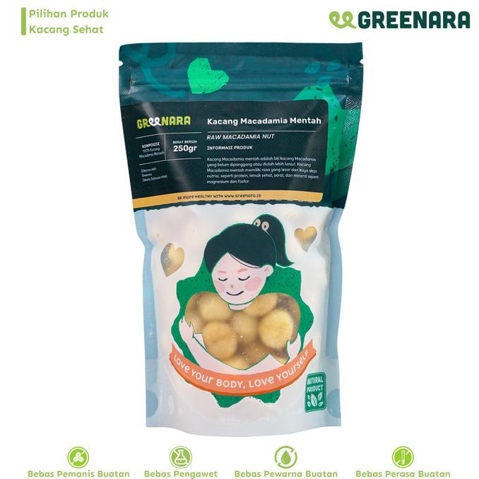 

Kacang Macadamia Mentah 250gr / Raw Macadamia Nuts