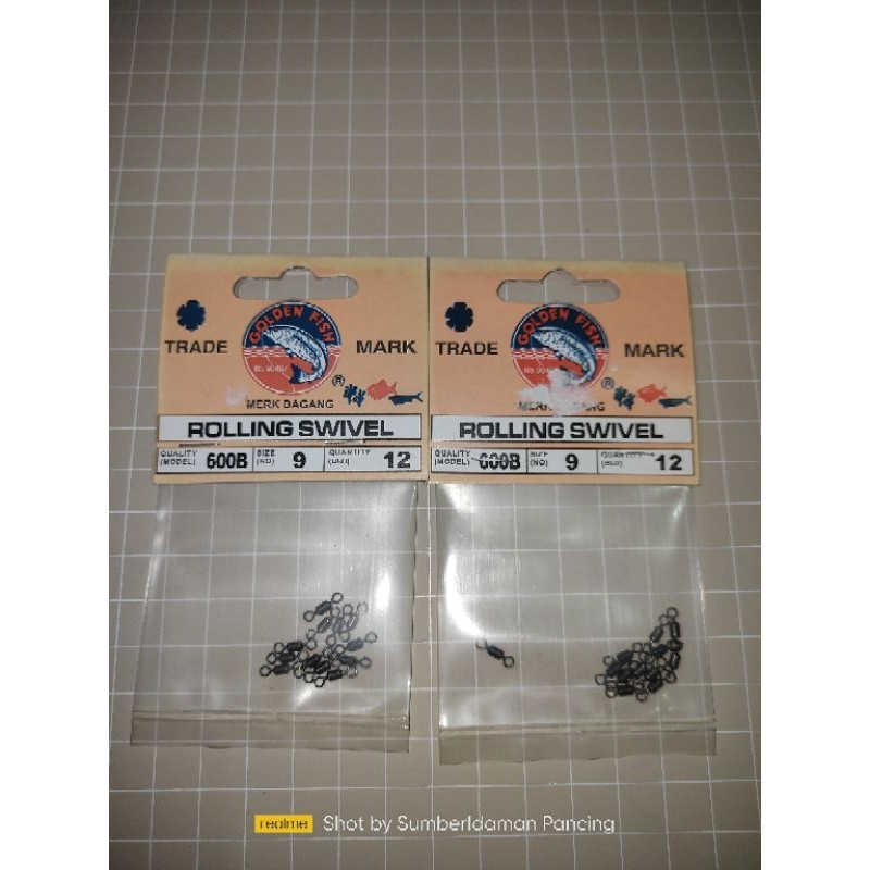 Swivel pancing kili-kili pancing by golden fish