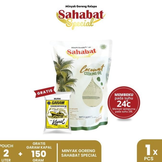 

Minyak Goreng Kelapa Sahabat Special Pouch 2 Liter Gratis Garam Kapal