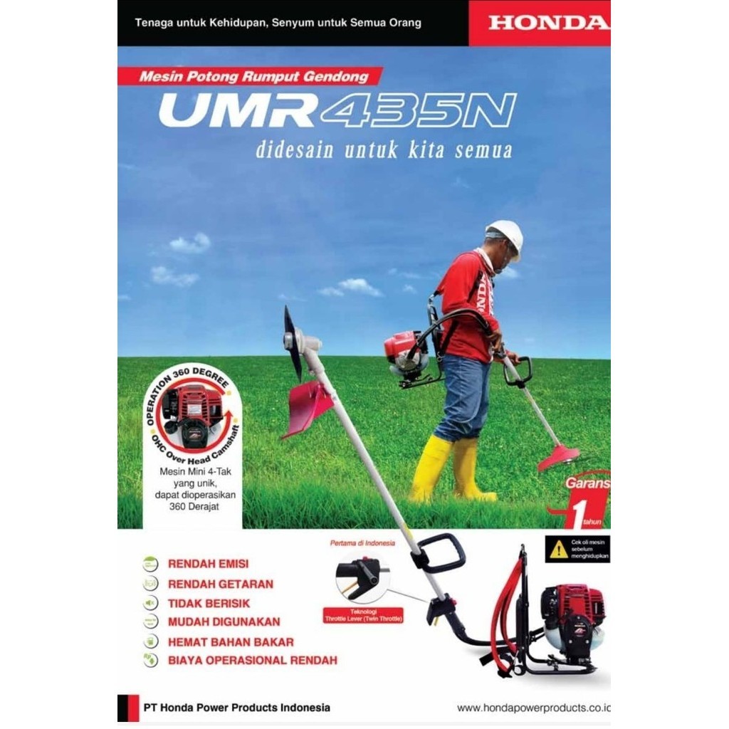 MESIN POTONG RUMPUT HONDA 4TAK UMR 435N // BRUSH CUTTER HONDA UMR 435N