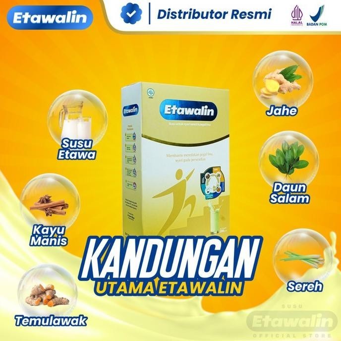 

PAKET 3 BOX Susu Etawalin Original Terapi Nyeri Sendi dan Tulang Kebas H24M