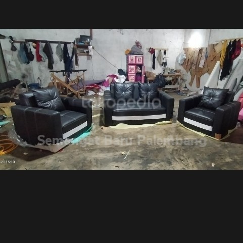langsung order saja] Sofa Tamu Grand Minimalis 211 kulit Oscar / Kursi Tamu / Sofa Kantor