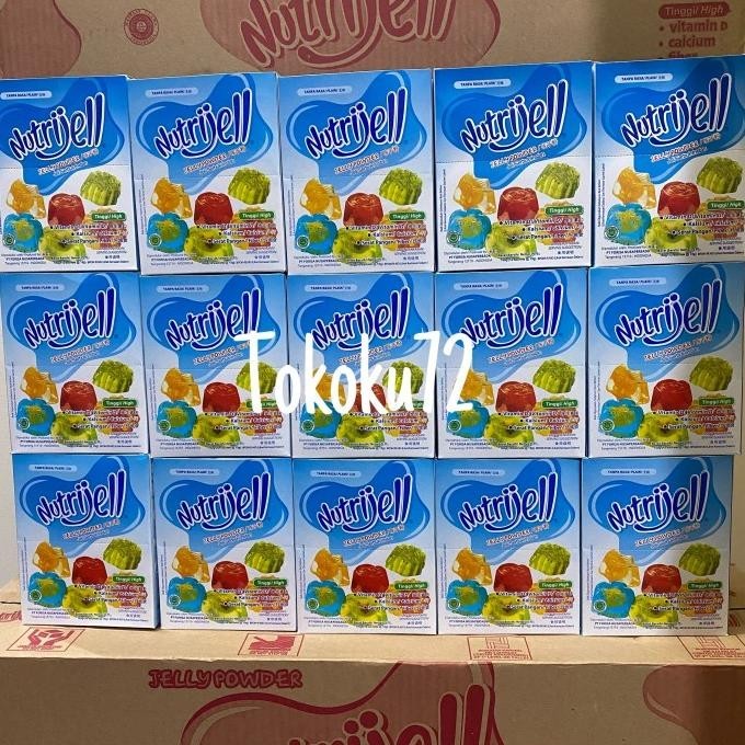 

Nutrijell Jelly Plain 15 gr per box isi 12 pcs