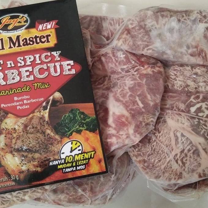 

Daging Sapi Steak Wagyu Paket Bumbu Marinade Murah Dropship Bandung