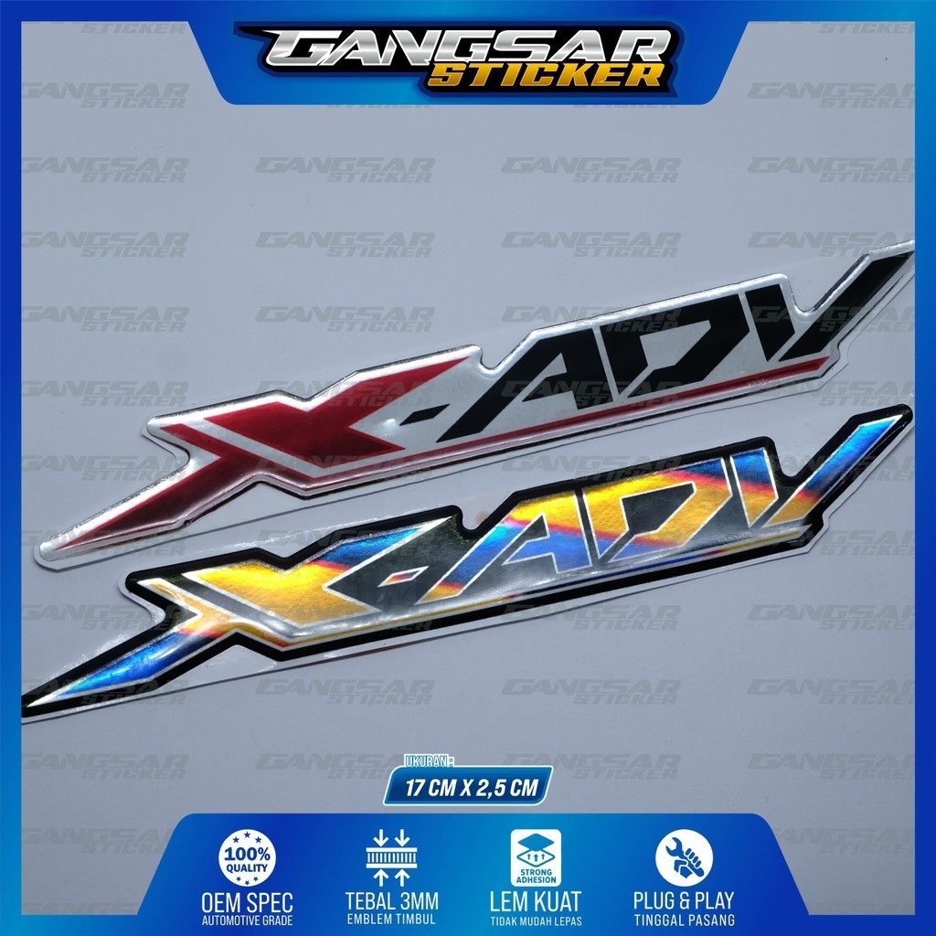 emblem timbul honda x adv / emblem honda adv 150 / emblem honda adv 160 / emblem honda adv titanium