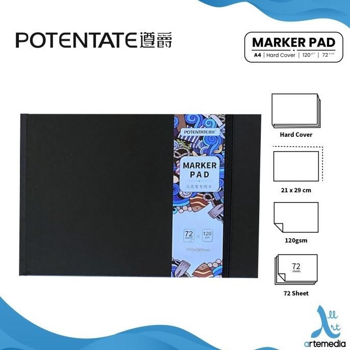 

Buku Sketsa Potentate Marker Pad A4 Hard Cover Sketchbook