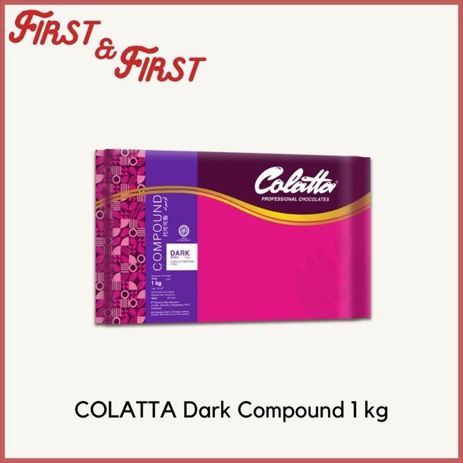 

Colatta Dark Compound 1 KG / coklat blok colata hitam 1kg