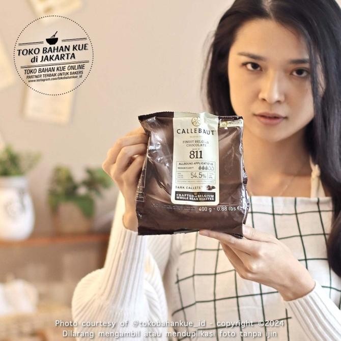 

Callebaut 811NV 54,5% 400gr ASLI Dark Couverture Chocolate Coklat 811