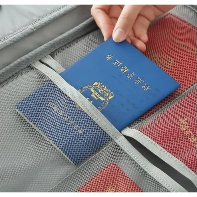 

Tas Partisi Dokumen Travel document Bag Storage with 3 Digit Password JM23