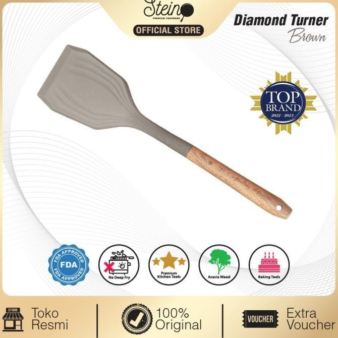 Stein Cookware Diamond Turner - Spatula Masak Silicone Gustiilasaa