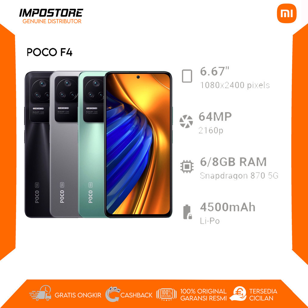 POCO F4 - 8/256 GB - SNAPDRAGON 870 - REPACK