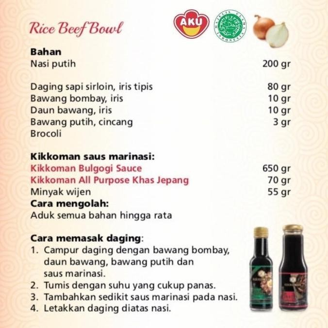 

Kikkoman Bulgogi Sauce Halal 5L Saus Daging Khas Jepang