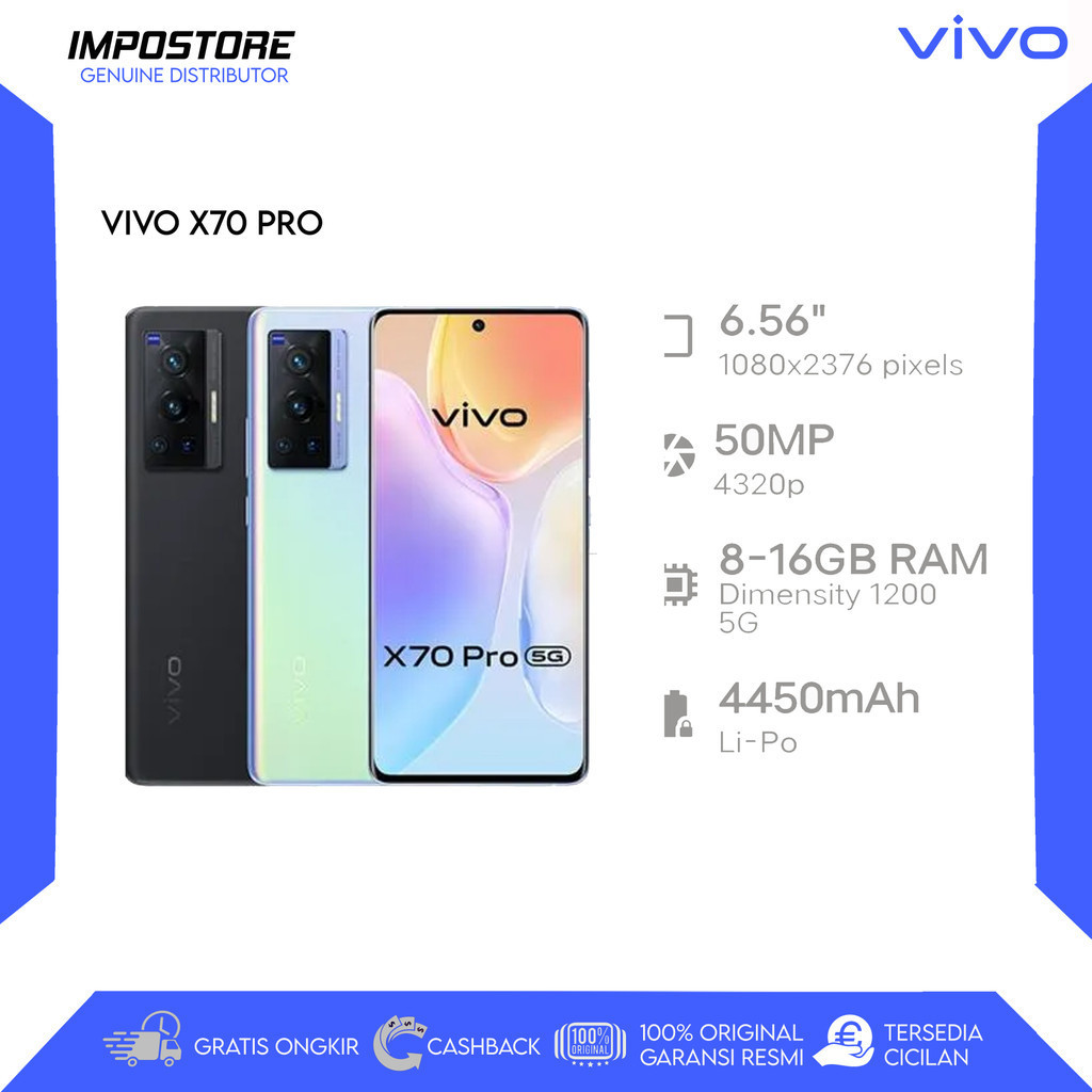 VIVO X70 PRO - 12/256GB - DIMENSITY 1200 - REPACK