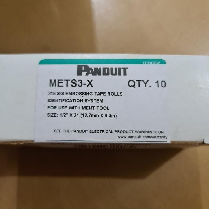 

Panduit Stainless Steel Cable Ties Mets3-X Roll Tape Cable Marker