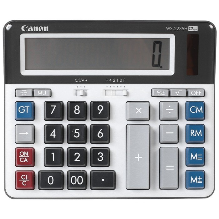 

Ready KALKULATOR CANON DESKTOP CALCULATOR 12 DIGITS WS-2235H