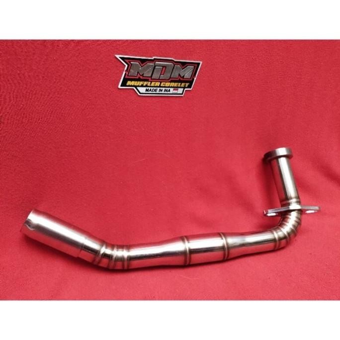 LEHERAN KNALPOT MIO SMILE UKURAN 32 CACING BOOM KOLONG / MDM ALL SPEK