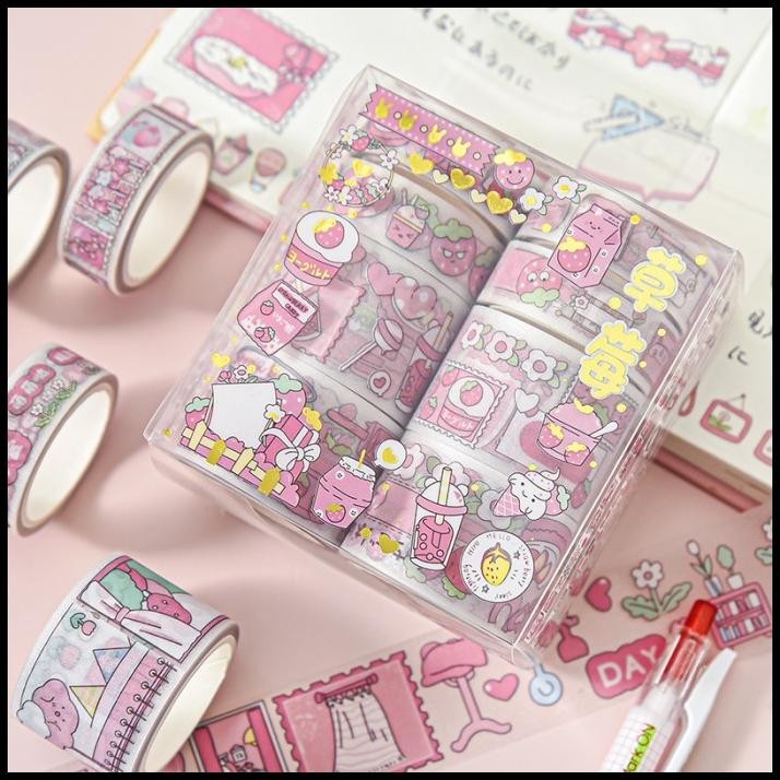 

HOT DEAL STIKER ROLL BOX ISI 8 ROLL / STIKER CUTE !!!!!