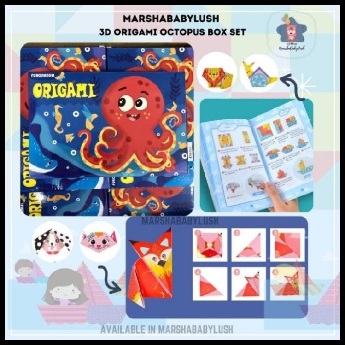 

TERMURAH KERTAS ORIGAMI BOX OCTOPUS MAINAN MELIPAT KERTAS BERBAGAI BENTUK !