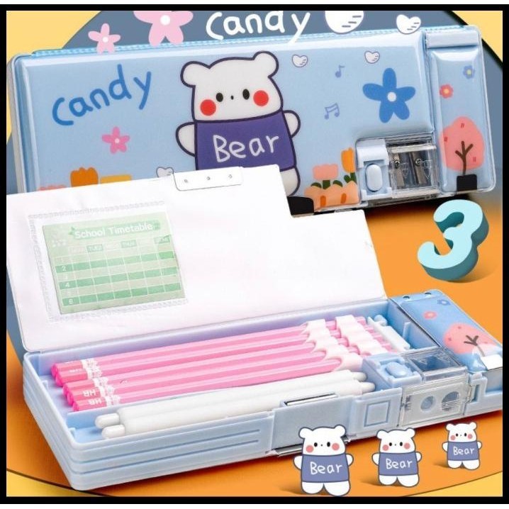 

GRATIS ONGKIR KOTAK PENSIL KARTUN LAPISAN GANDA TUNGGAL DENGAN RAUTAN TEMPAT PENSIL