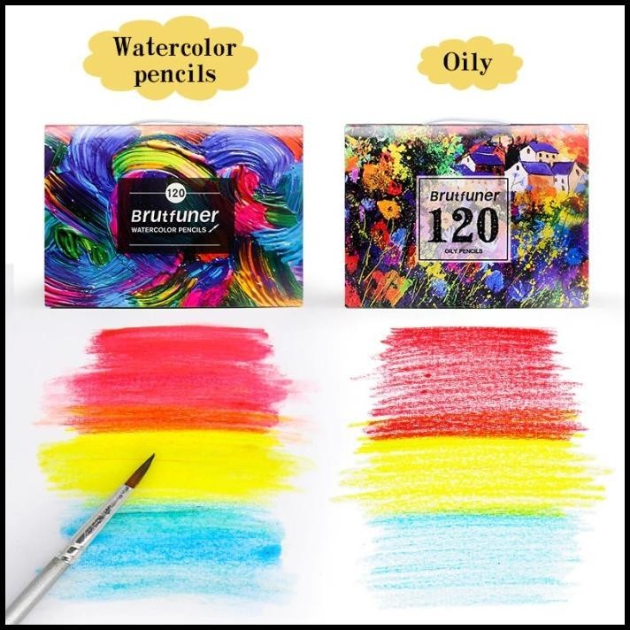 

BEST DEAL PENSIL WARNA BRUTFUNER PAINTING OIL PENCIL ARTIST COLOR PENCIL SET 120 !!!