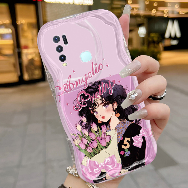 Casing Hp VIVO Y50 VIVO Y30 VIVO Y30i Case Casing HP Softcase lembut wanita Kesing ponsel pola keren