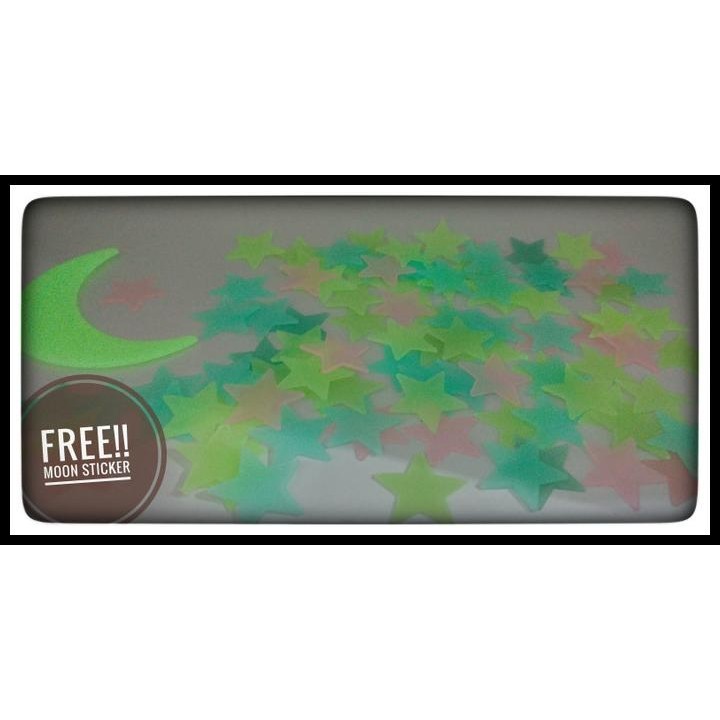 

TERBARU FREE! BONUS MOON STICKER BULAN GLOW IN THE DARK STIKER STAR SALJU SNOW !!!!!!!