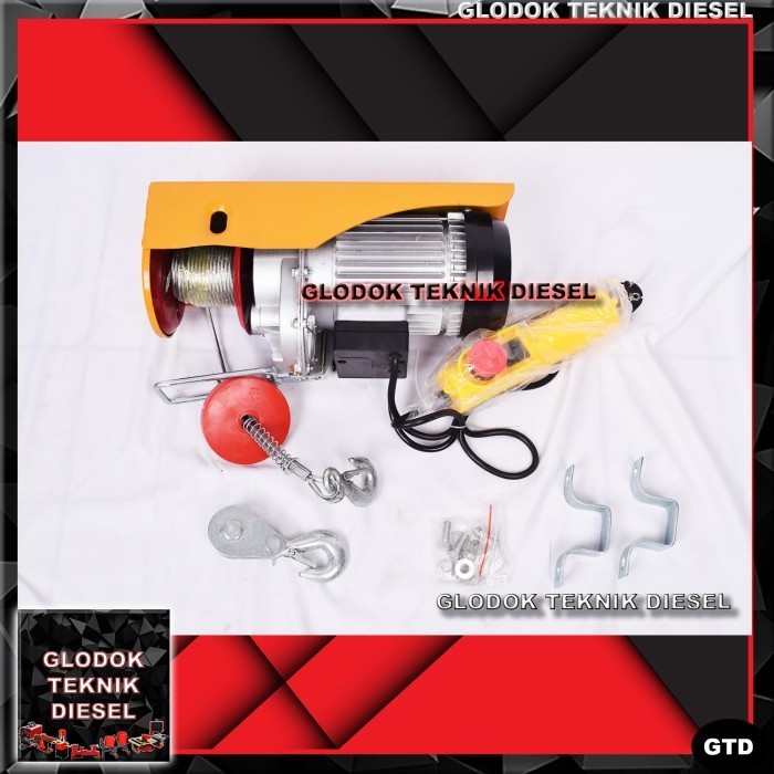 MINI ELECTRIC HOIST 600 KG TAKEL LISTRIK PA 600 A ROPE HOIST PA600