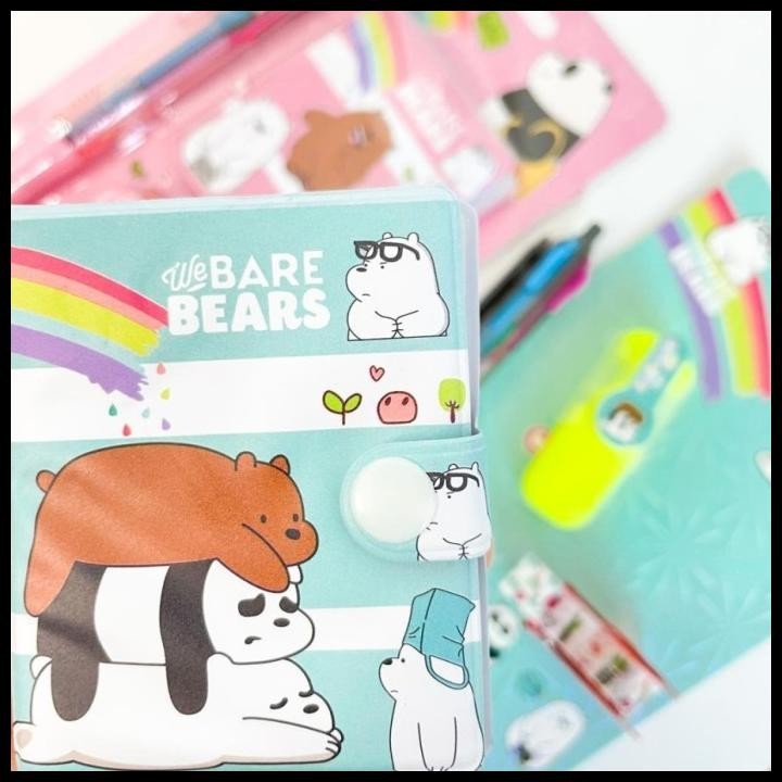 

DISKON PAKET ALAT TULIS ISI 4 WE BARE BEARS IMUT SET PERLENGKAPAN TULIS 4IN1 !!