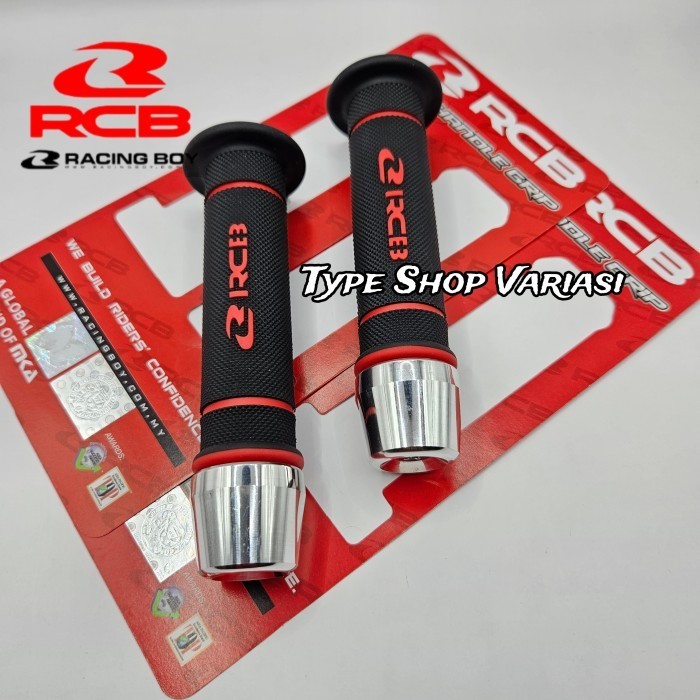 Handgrip Rcb Hg55 Sarung Gas Motor Plus Jalu Stang Chrome