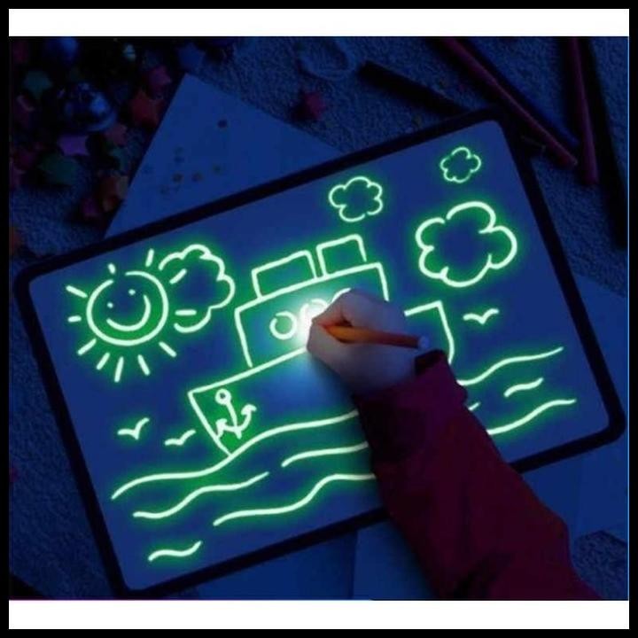 

DISKON MAINAN EDUKASI ANAK PAPAN TULIS AJAIB MAGIC DRAWING BOARD LIGHT