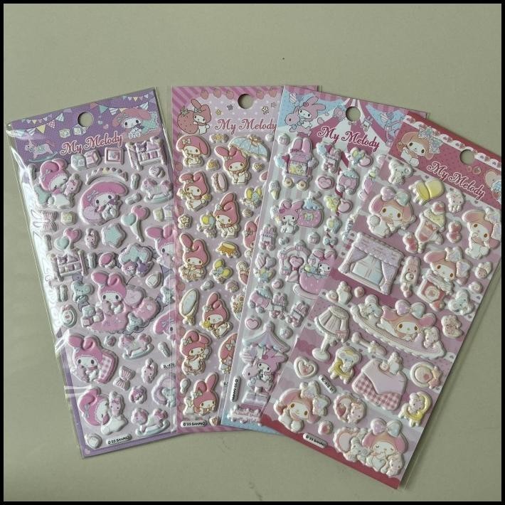 

BEST DEAL STIKER TIMBUL LUCU PREMIUM MOTIF SANRIO CINNAMOROLL MY MELODY !!!!!!