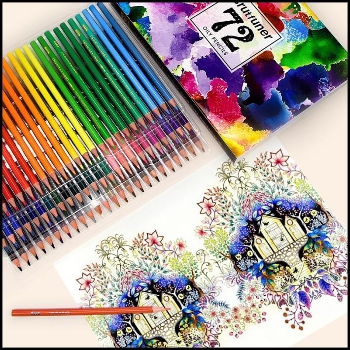 

DISKON PENSIL WARNA BRUTFUNER PAINTING OIL PENCIL ARTIST COLOR PENCILS SET 72