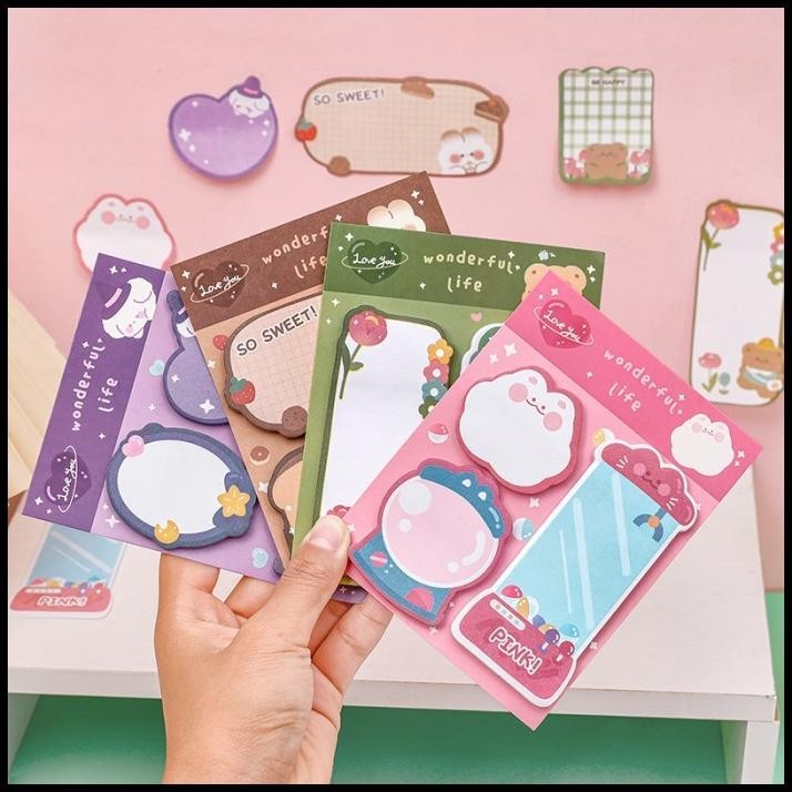 

TERMURAH STICKY NOTE KERTAS MEMO PAD PENANDA PEMBATAS BUKU ST0071 !!