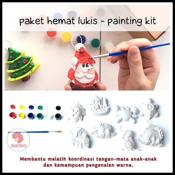 

DISKON ZOETOYS PAKET HEMAT LUKIS - PAINTING KIT 3 PERALATAN CAT MELUKIS ANAK !!!!!!!
