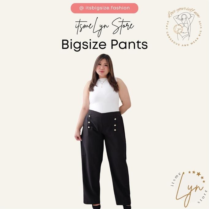 Big Size Pants Celana Panjang Kerja Kulot Formal Wanita Jumbo Lp 130 Canavar