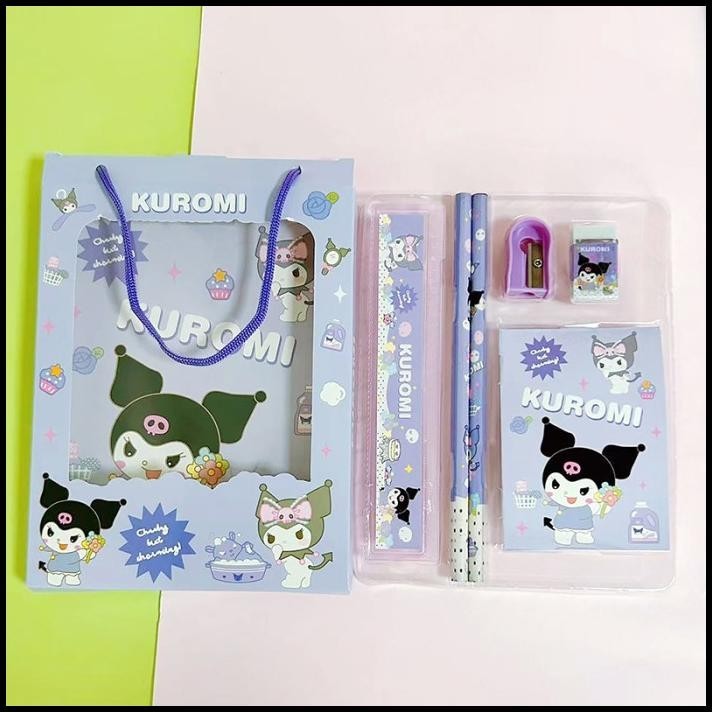 

TERMURAH ALAT TULIS SET EDISI SANRIO 5 IN 1 STATIONERY SET ATK KUROMI CINNAMOROLL MY MELODY !!!